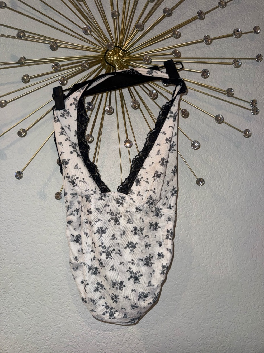 Floral halter top